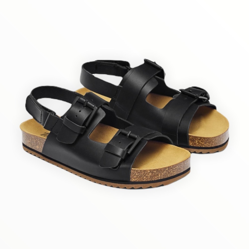 Zara Kids Leather Sandals with Buckles